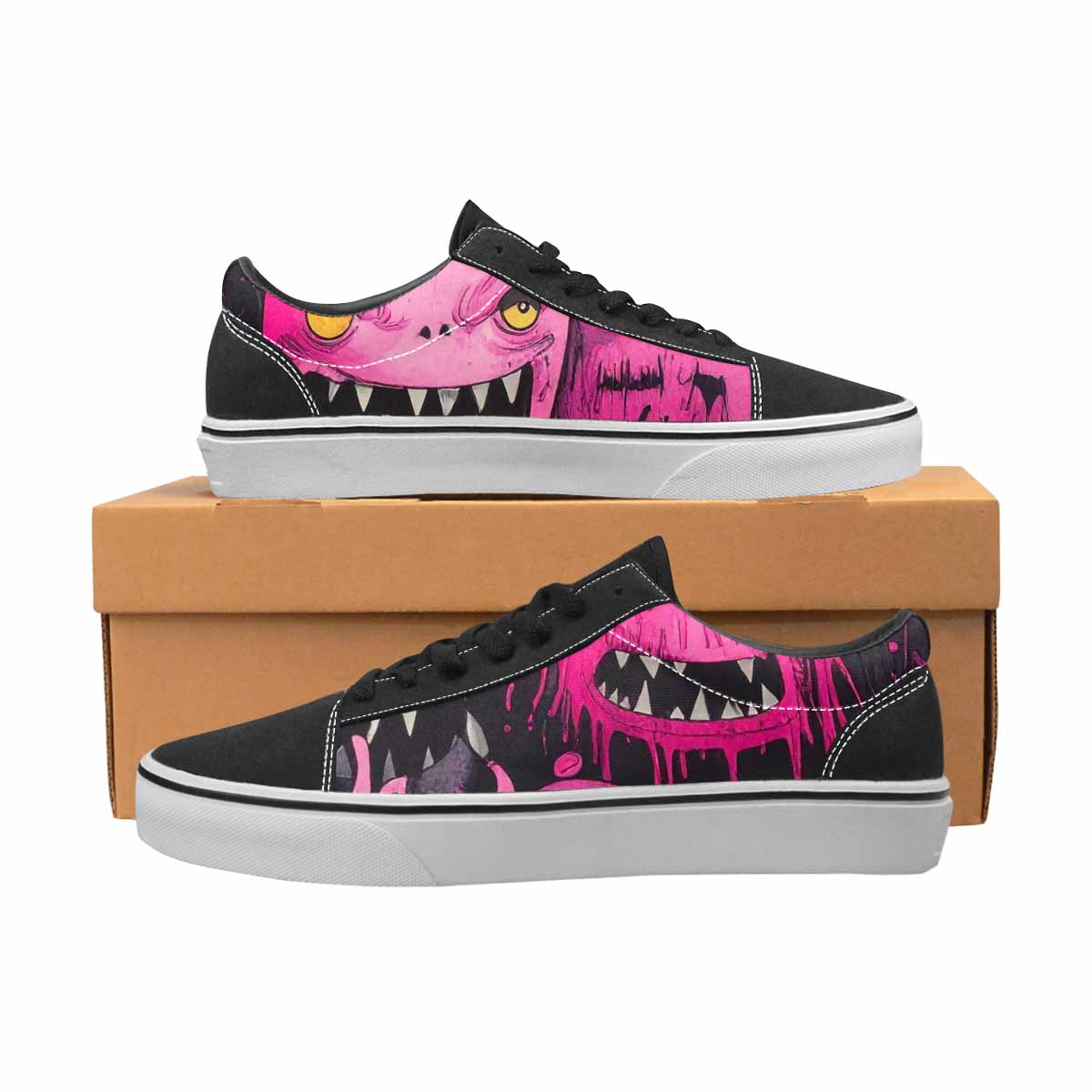 WOMEN'S Monsters (general) Lace-Up Canvas Surreal Shoes