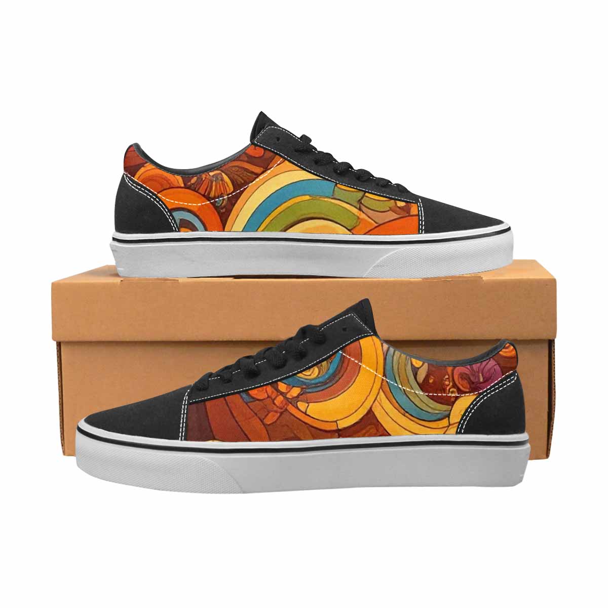 WOMEN'S Groovy 70S Peace Canvas Lace-Up Y2K Shoes