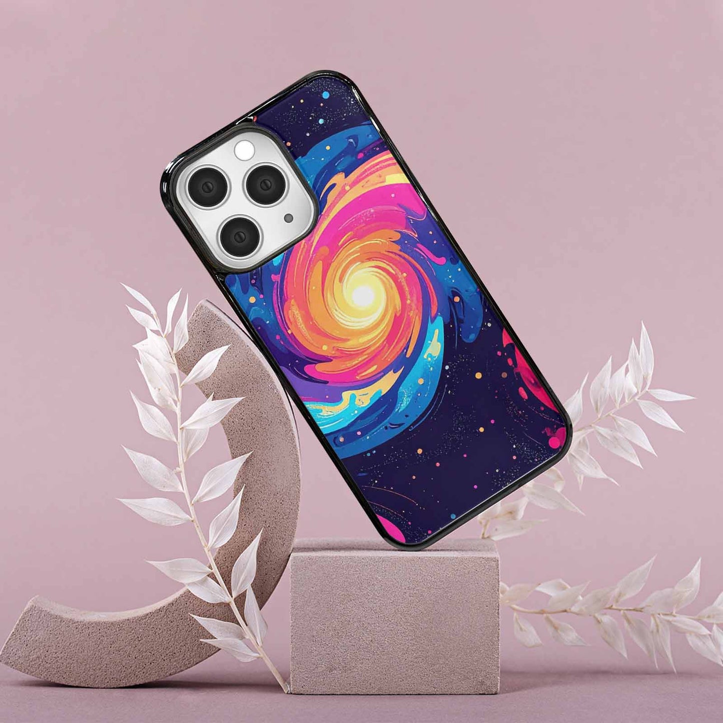 iPhone 15 Pro Max Case — Love Wins Galaxy Seamless Pattern Vibrant, Original Design Phone Case