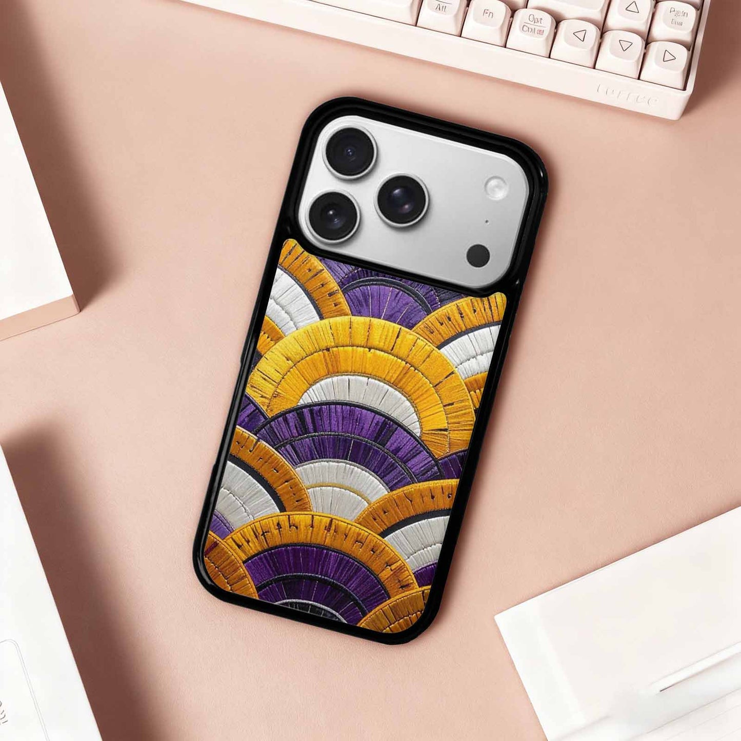 iPhone 17 Pro Case — Vivid Camo Nonbinary Pride Camo, Custom Phone Case