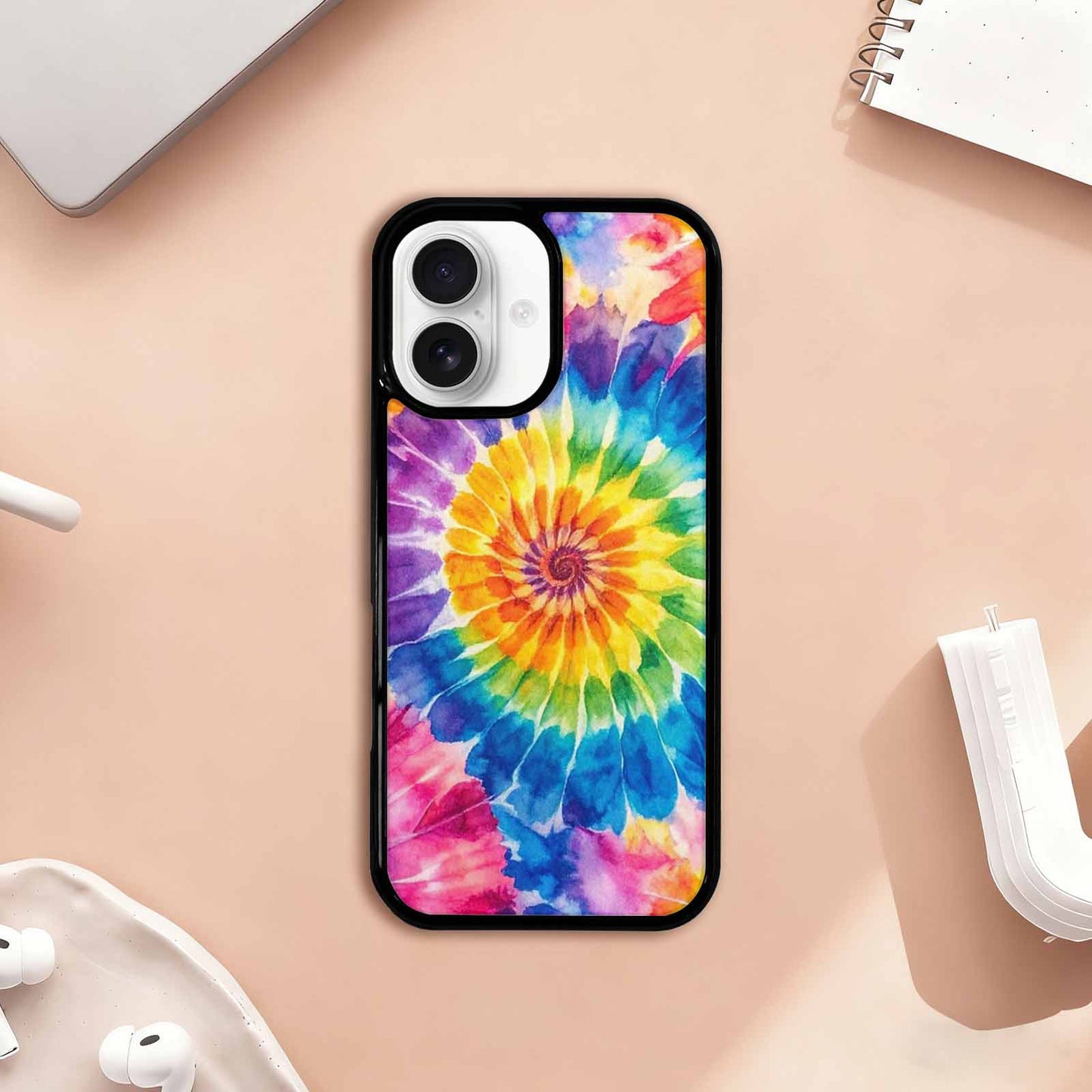 iPhone 17 Case — Small Tie Dye Swirl Tie Dye, Original Design Phone Case