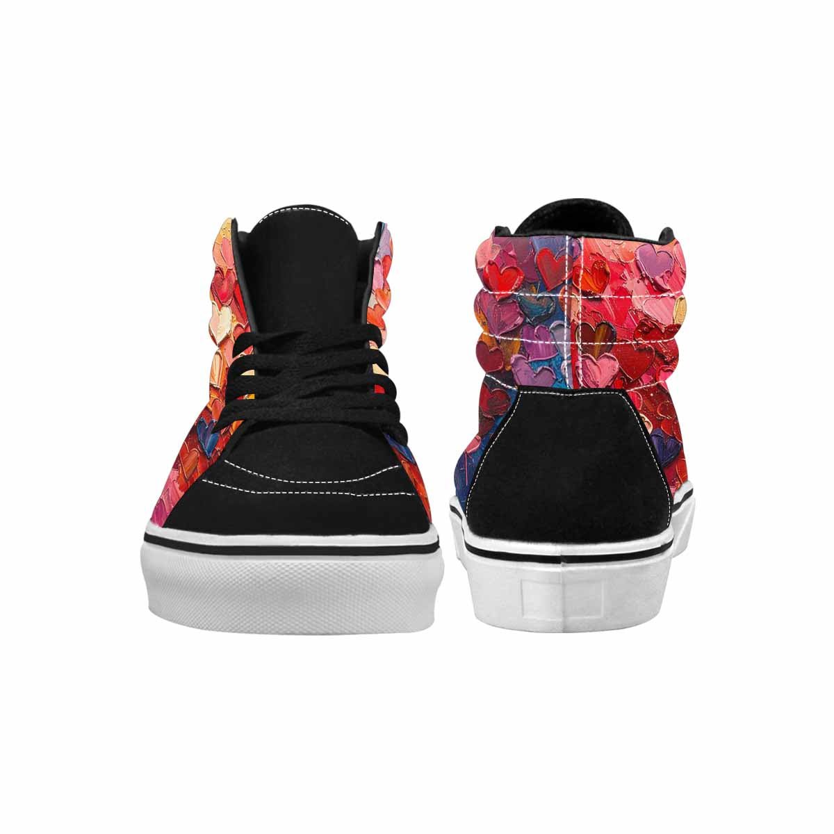 MEN'S Heart Burst High Top Canvas Grunge Shoes