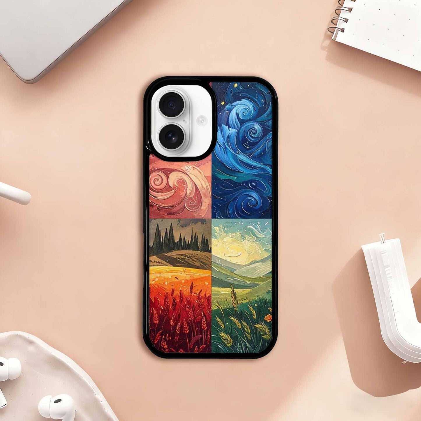 iPhone 17 Case — Small Van Gogh Style Galaxy Space, Custom Print Case Cover