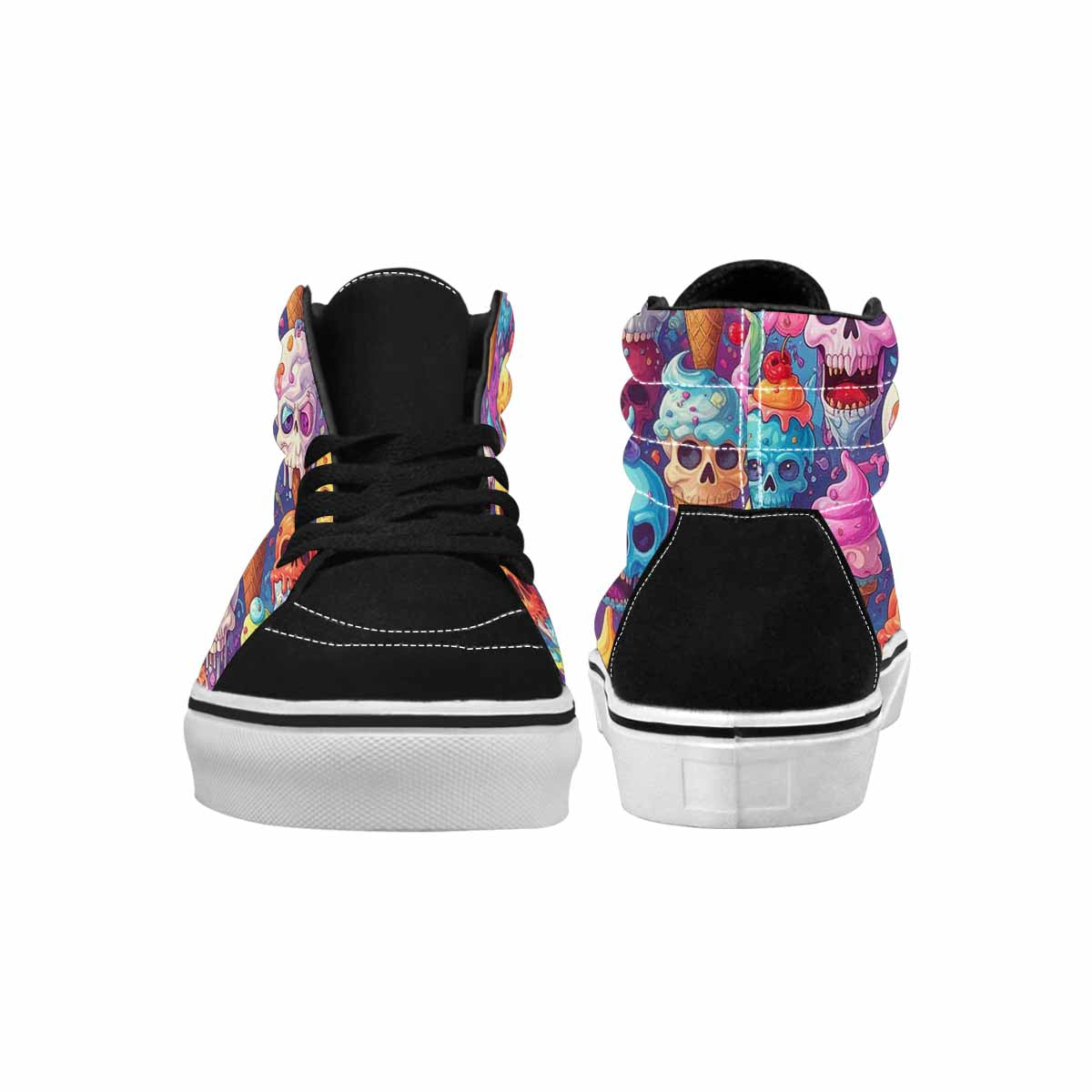 MEN'S Ice Cream Monsters High Top Canvas Cottagecore Sneakers