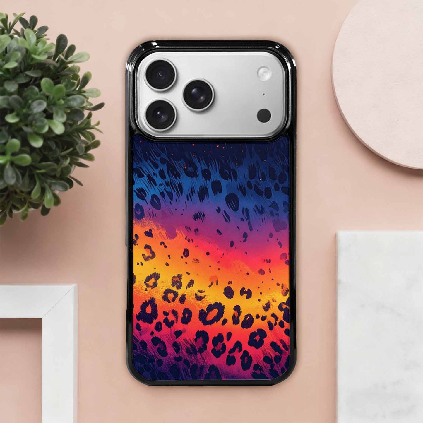 iPhone 17 Pro Max Case — Leopard Print Gradient Animal Print, Custom Printed Phone Case