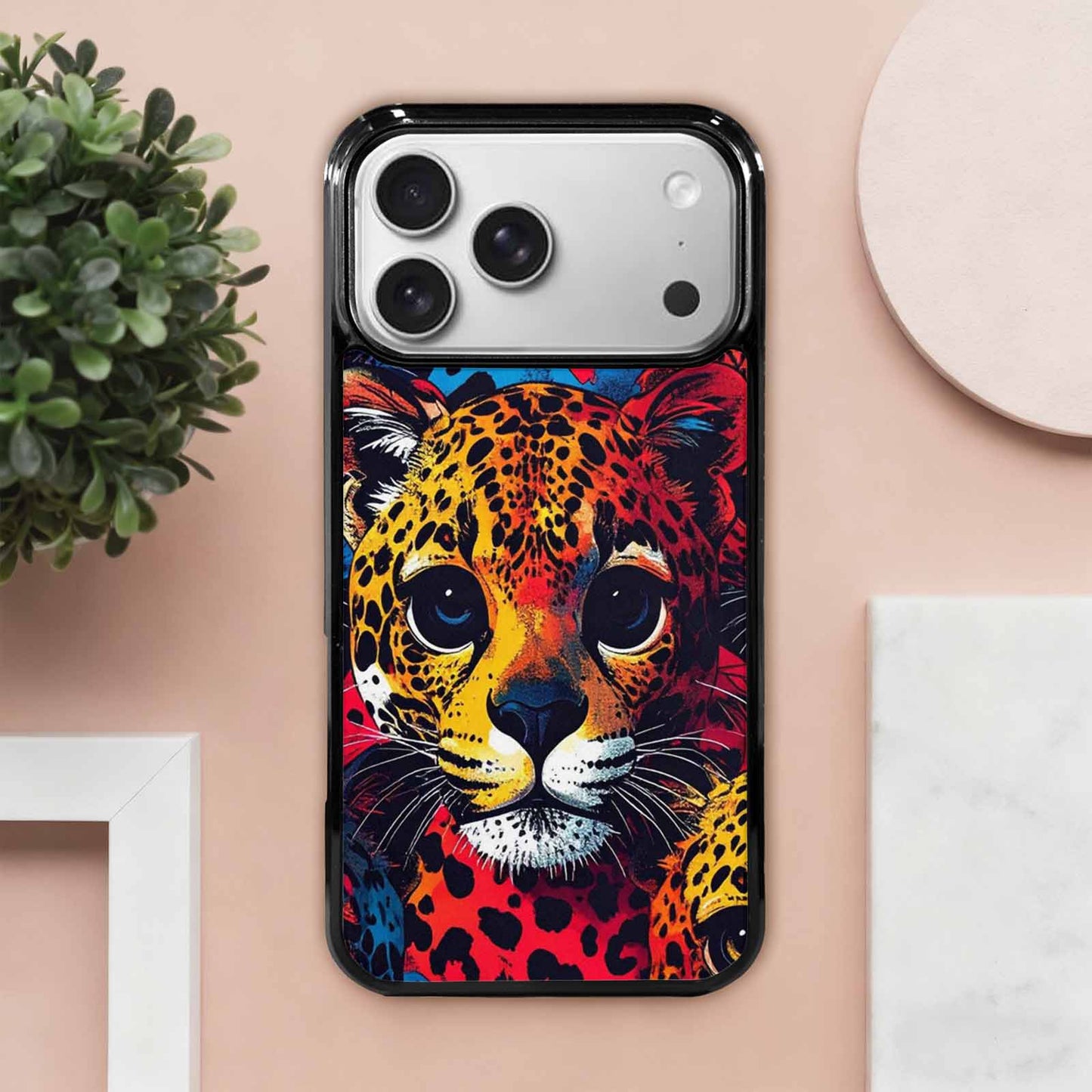 iPhone 17 Pro Max Case — Leopard Print Skull Seamless Gothic Skulls, Personalized Phone Case
