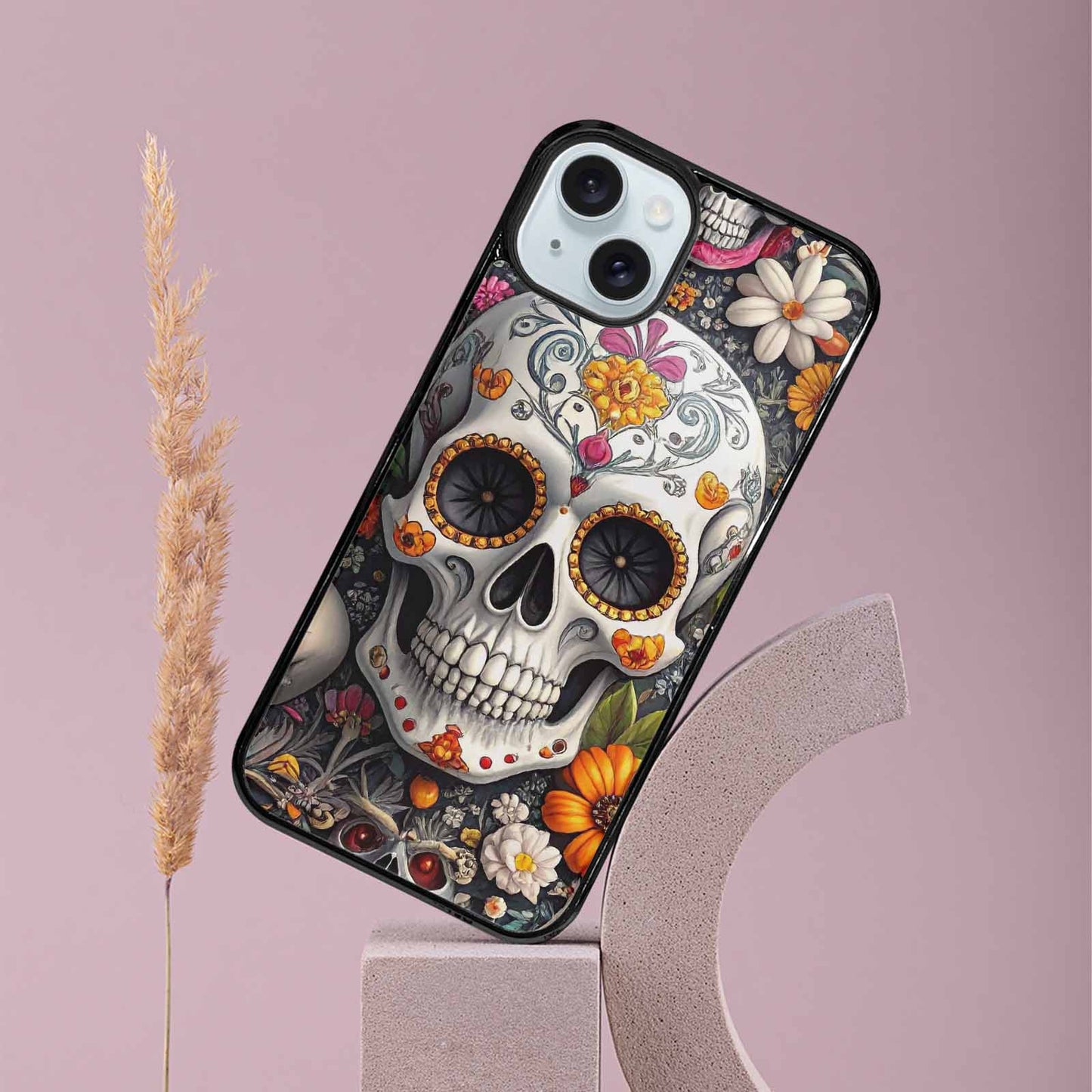 iPhone 15 Plus Case — Greyscale Black And White Dark Black, Customized Protective Case