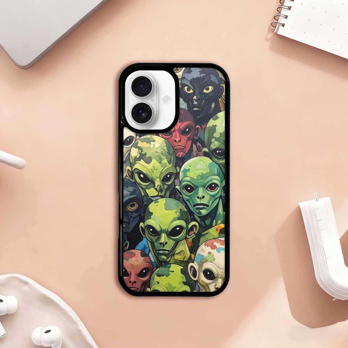 iPhone 17 Case — Aliens Camo Aliens Alien Scifi, Original Design Phone Case