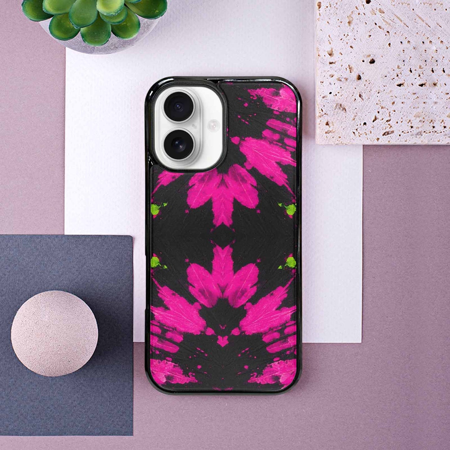iPhone 16 Case — Acid Wash Tie Dye Pattern High, Custom Print Case Cover