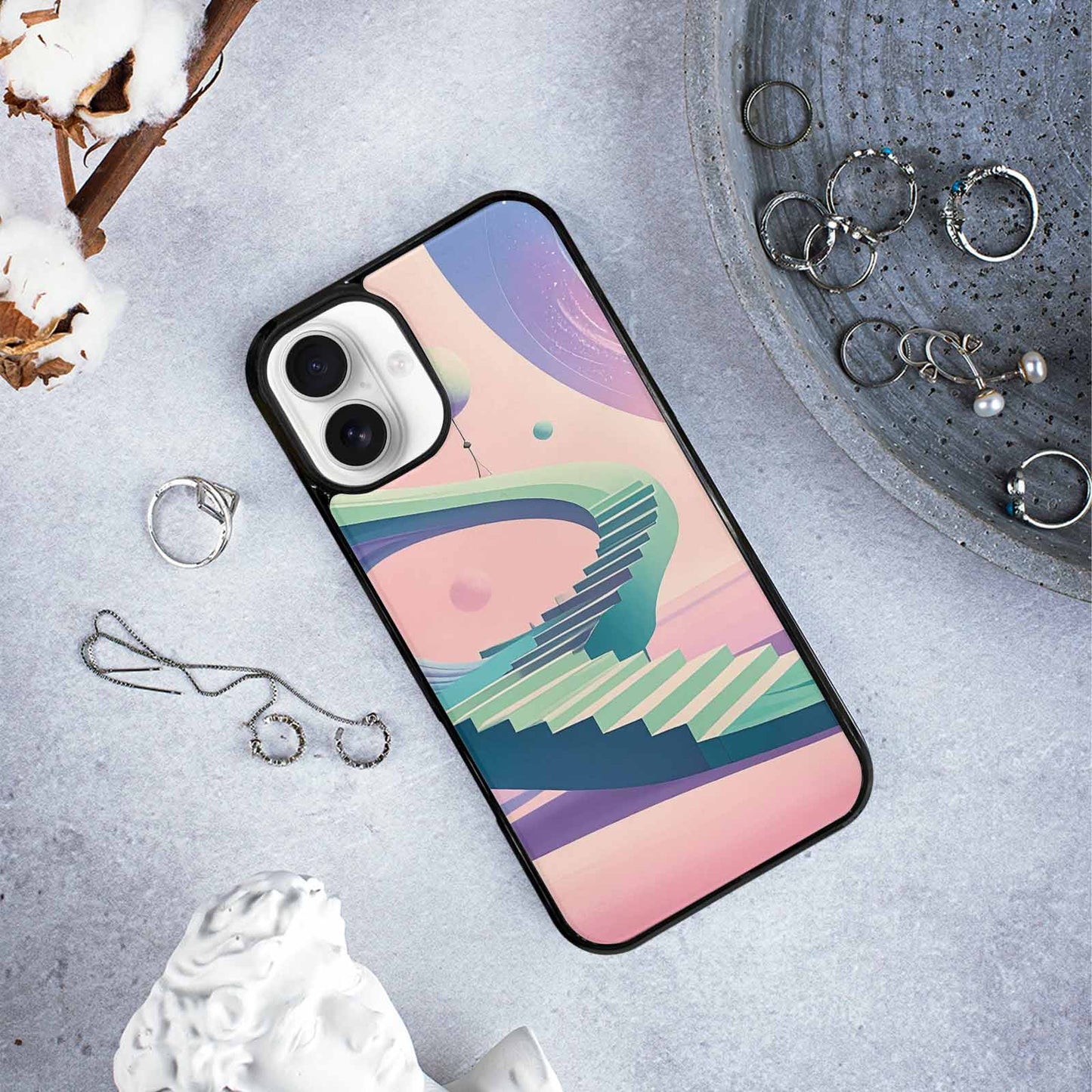iPhone 16 Plus Case — 1930s European Surrealist Art Style Dreamlike, Personalized Phone Case