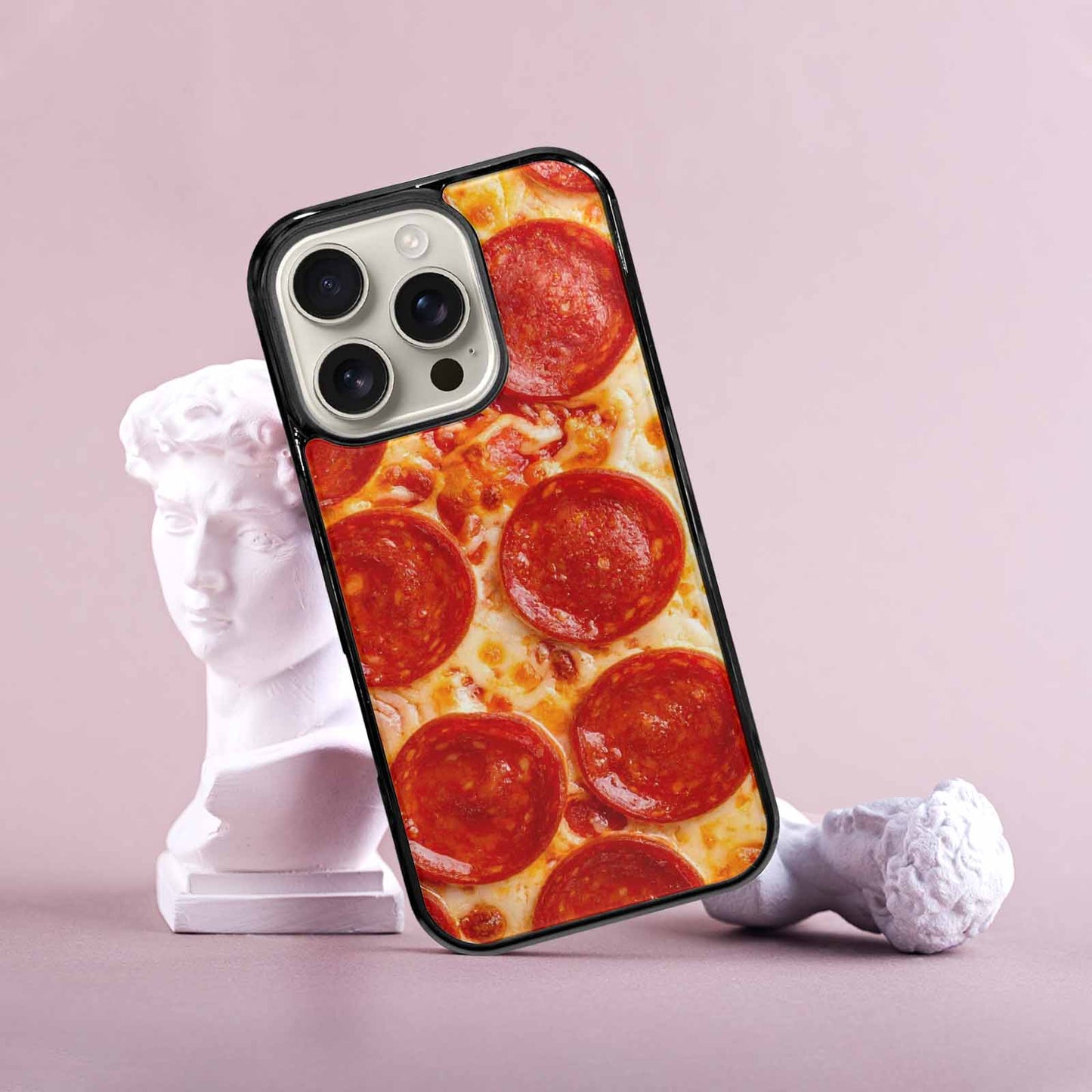 iPhone 16 Pro Case — Pepperoni Pizza Print Custom, Custom Print Case Cover