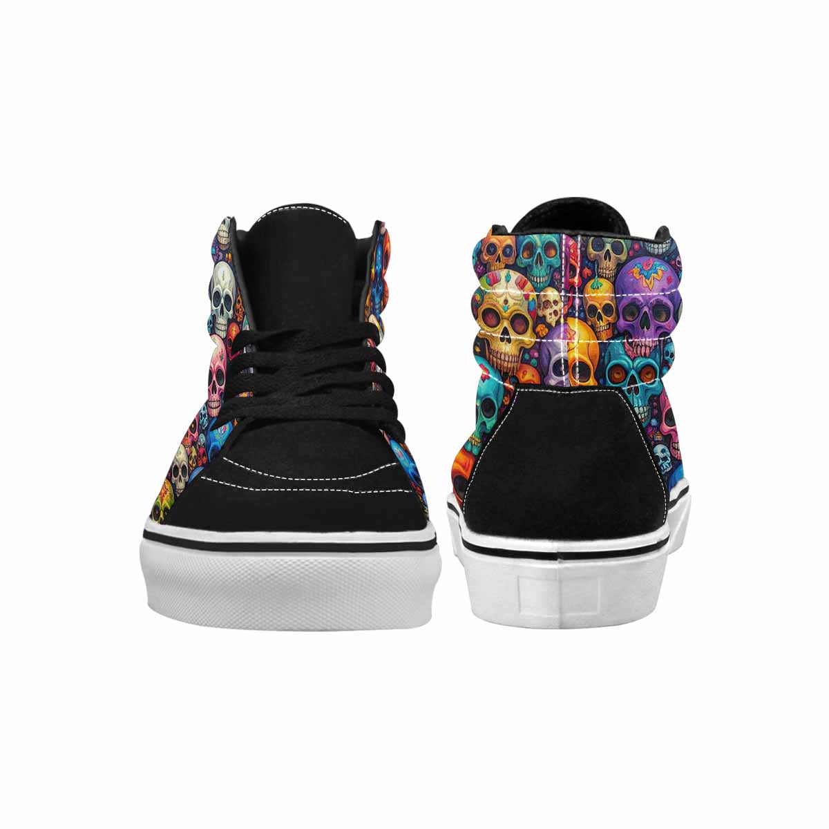 MEN'S Skulls (general) Skulls High Top Canvas Dark Academia Sneakers