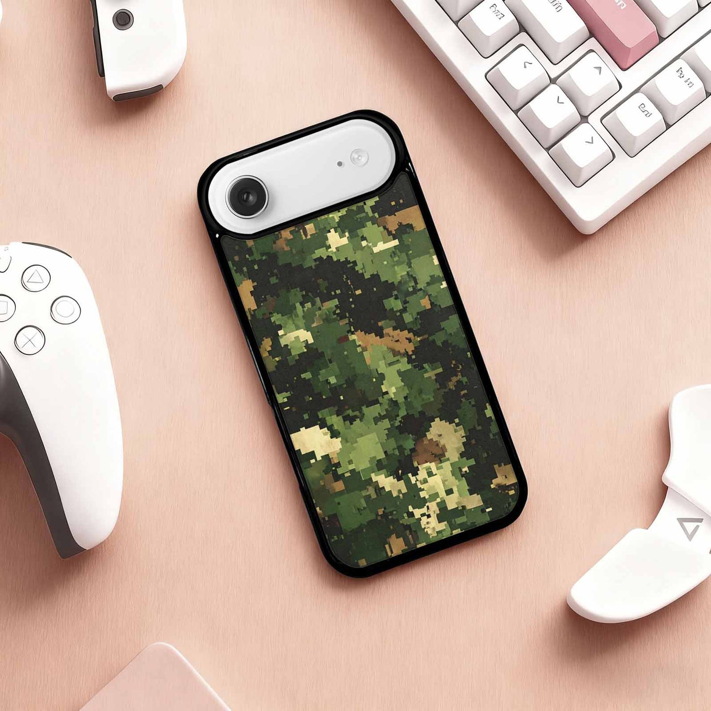 iPhone 17 Air Case — Small Military Camouflage Blotch Pattern Camo, Custom Made Phone Cover