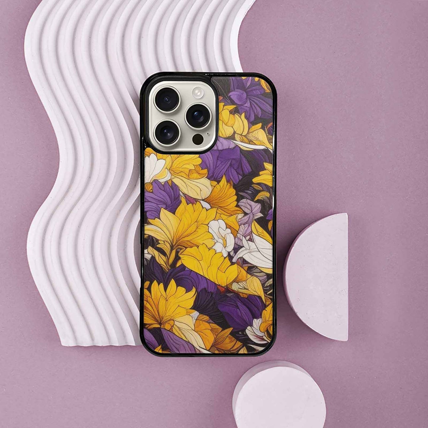 iPhone 16 Pro Max Case — Nonbinary Flag Color Theme Small Rainbow, Custom Made Phone Cover