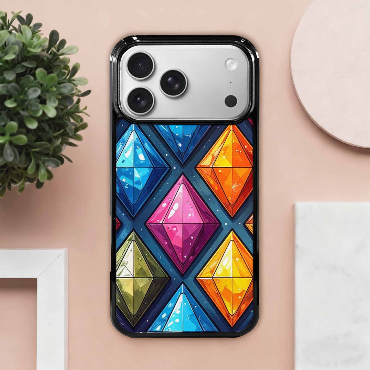 iPhone 17 Pro Max Case — Vintage Summer Diamond Retro Vintage, Personalized Phone Case