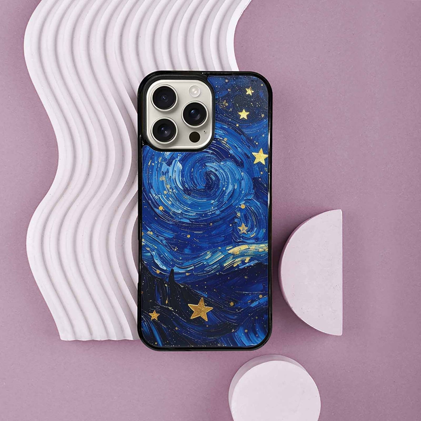 iPhone 16 Pro Max Case — Starry Night Galaxy Custom Personalized Phone, Personalized Phone Case