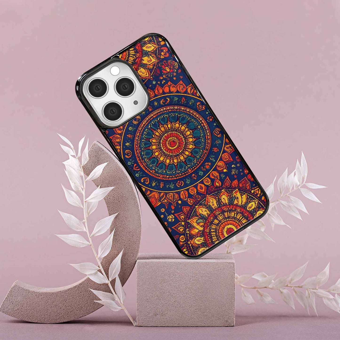 iPhone 15 Pro Max Case — Mandala Lions, Original Design Phone Case