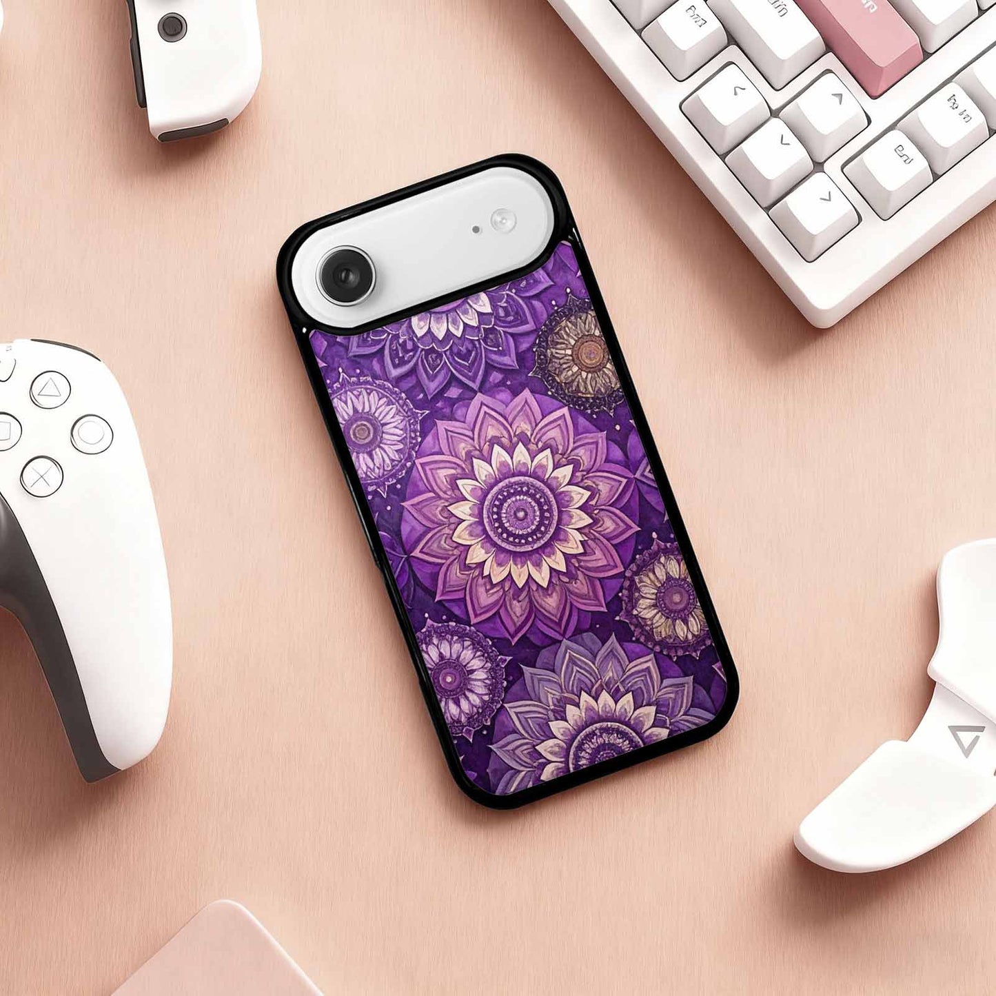 iPhone 17 Air Case — Small Mandala Pattern Randomly Varying Floral, Custom Designed Case Cover