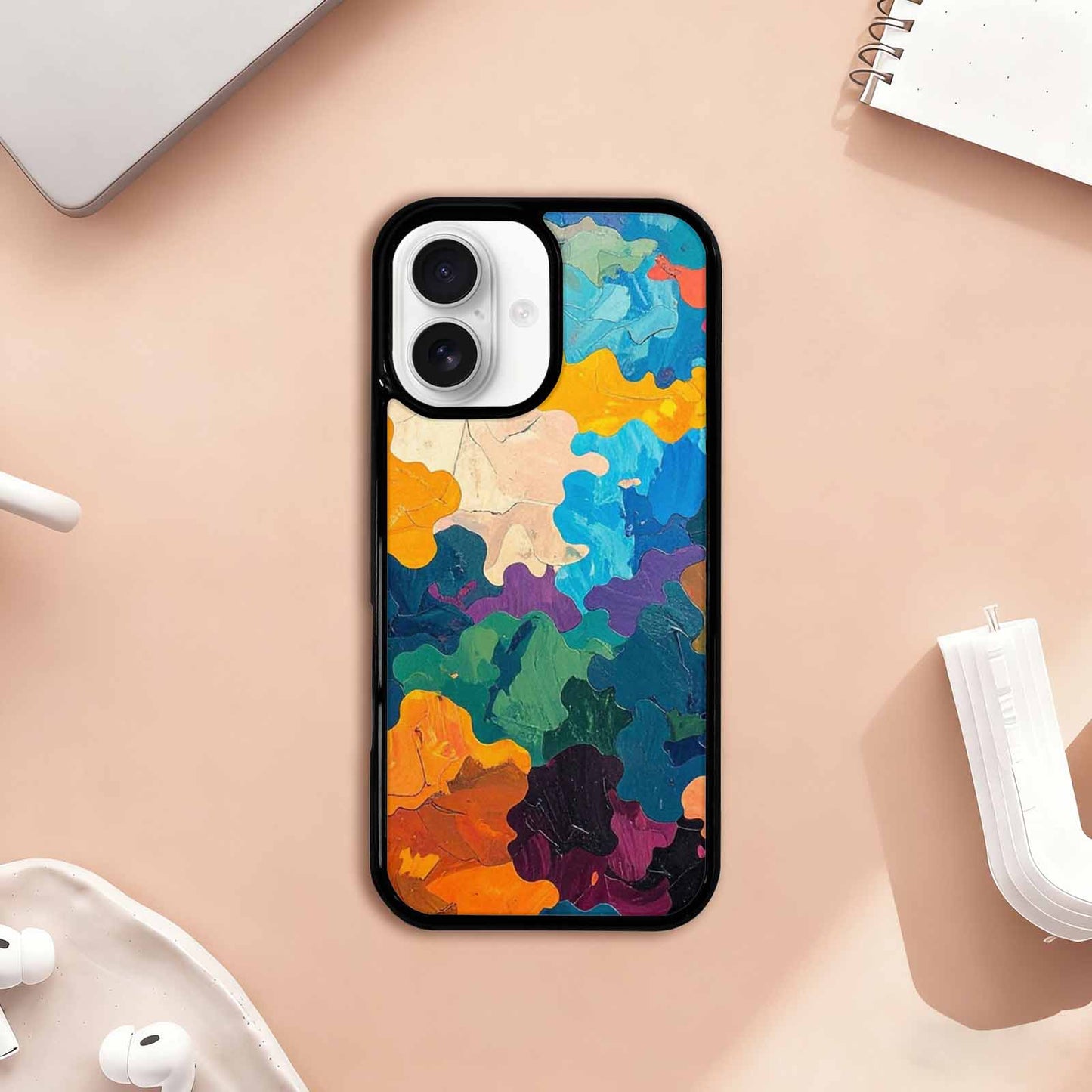 iPhone 17 Case — Camo Patches Full Color Camo, Personalized Phone Case