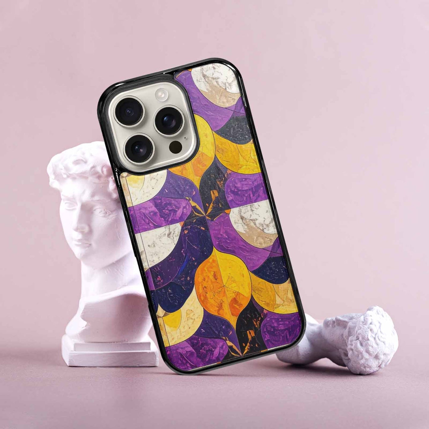 iPhone 16 Pro Case — Nonbinary Flag Color Theme Small Rainbow, Custom Designed Case Cover