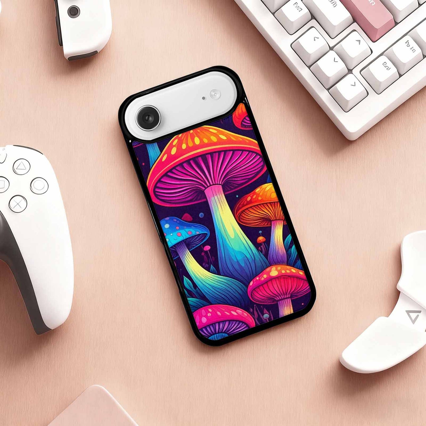 iPhone 17 Air Case — Psychedelic Mushroom Cartoon Pattern Cartoon Cute, Customized Protective Case