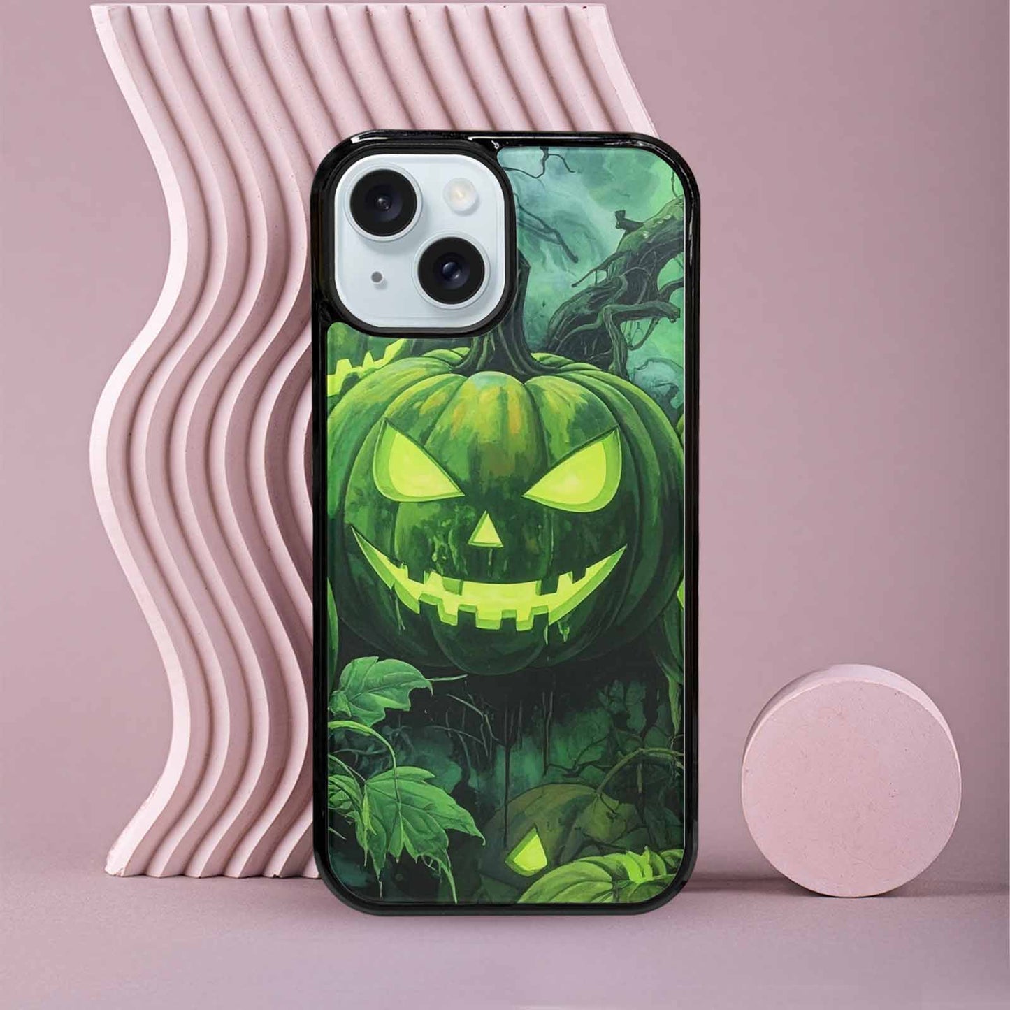 iPhone 15 Case — Halloween Glowing Jackolantern, Customized Protective Case