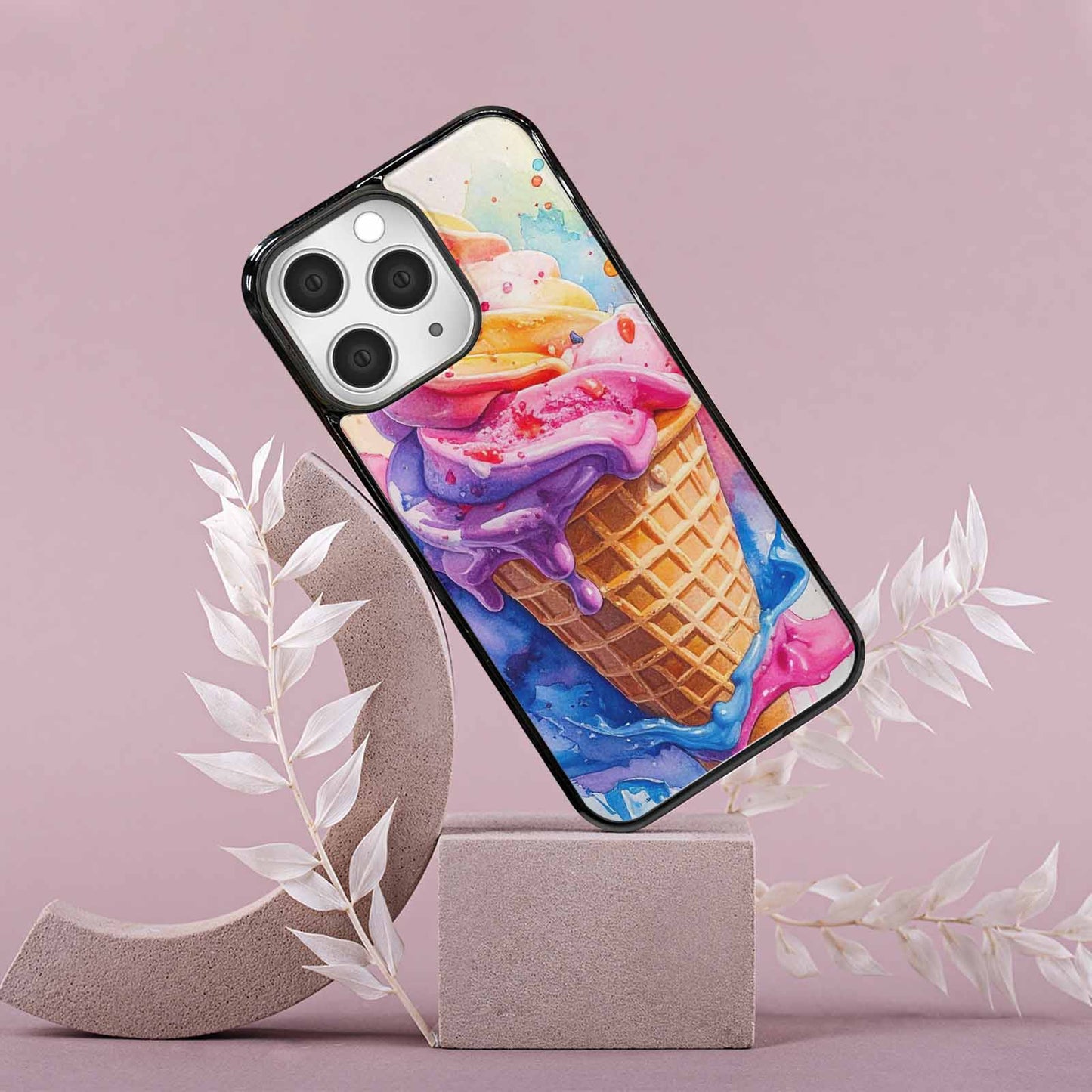 iPhone 15 Pro Max Case — Melting Icecream Collage Custom, Custom Art Phone Cover