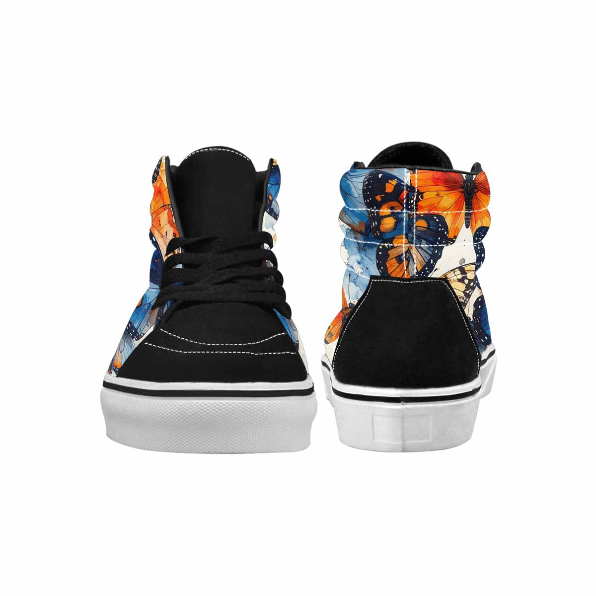 WOMEN'S Butterfly Wing High Top Canvas Surreal Custom Sneakers
