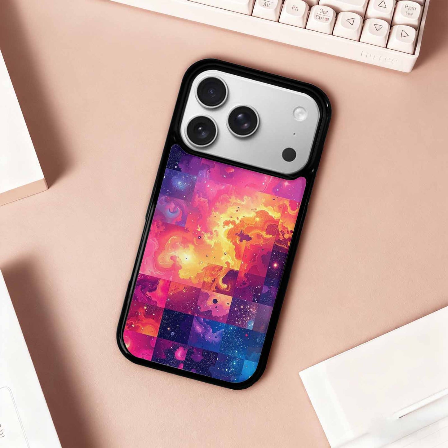 iPhone 17 Pro Case — Cosmic Creature And Object Mashup Galaxy, Custom Phone Case