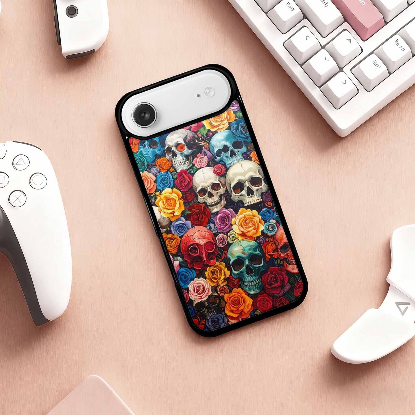 iPhone 17 Air Case — Skull And Roses Skulls And Gothic, Customized Protective Case