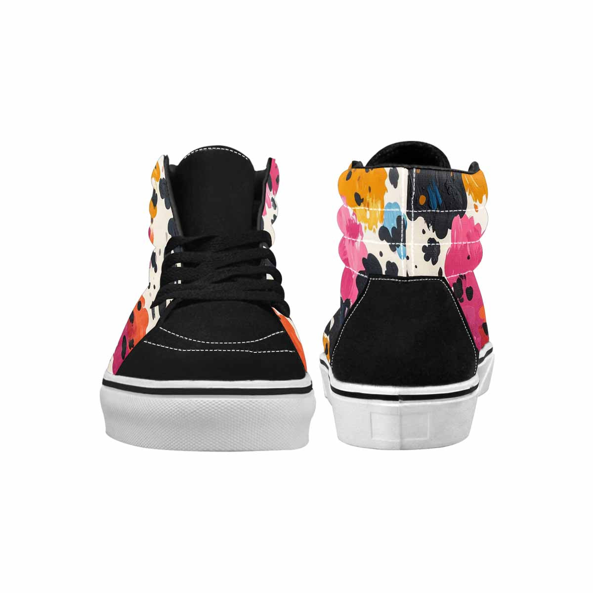 WOMEN'S Cow Animal Print High Top Canvas Y2K Shoes