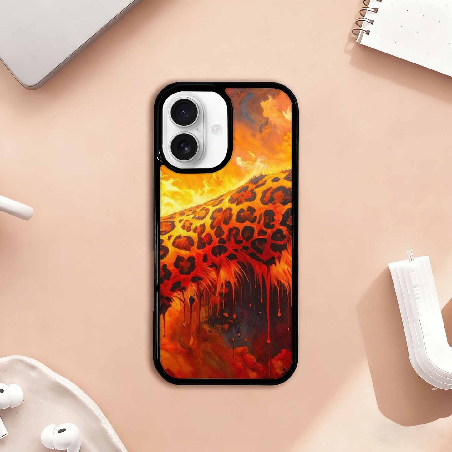 iPhone 17 Case — Seamless Repeating Pattern Of Animal Print, Custom Made Phone Cover