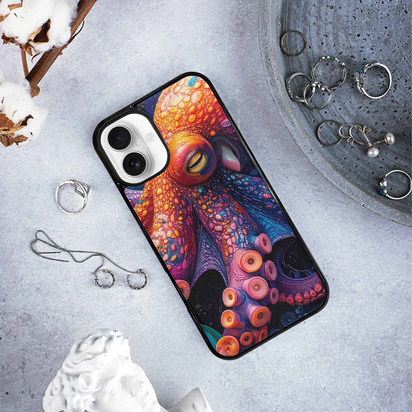 iPhone 16 Plus Case — Octopus Tentacle Octopus Tentacle Pattern Hundreds, Customized Protective Case