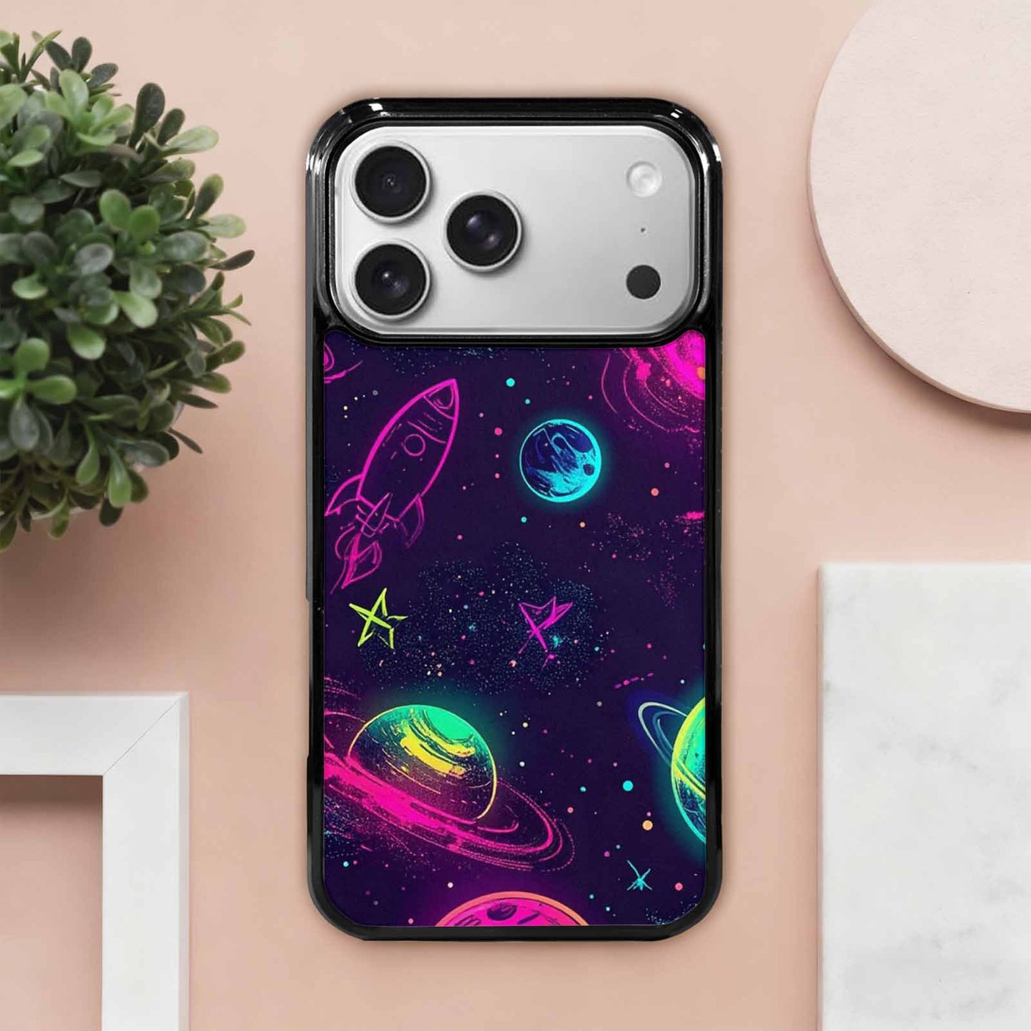 iPhone 17 Pro Max Case — Space Galaxy Astronaut Pattern, Galaxy Space, Custom Art Phone Cover