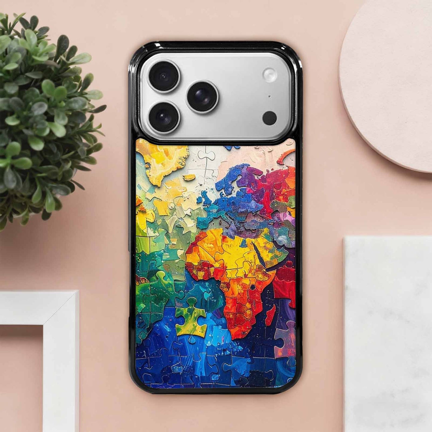 iPhone 17 Pro Max Case — Autism Puzzle Pieces Puzzle Original Art, Custom Made Phone Cover