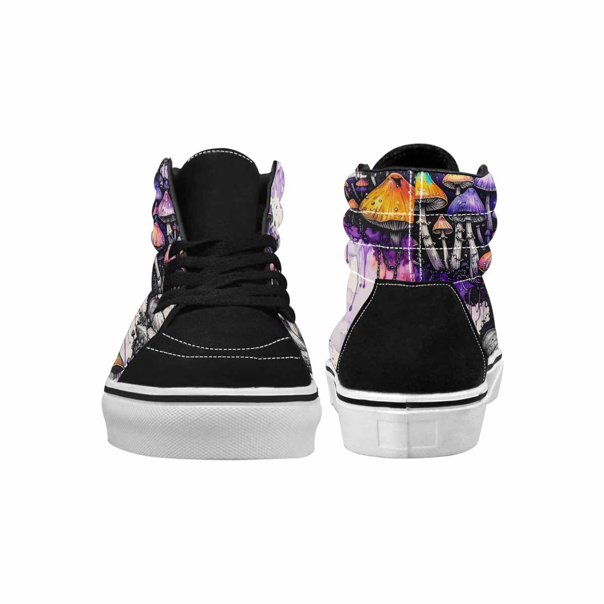 MEN'S Rainbow Drip Mushrooms High Top Canvas Dreamcore Custom Shoes