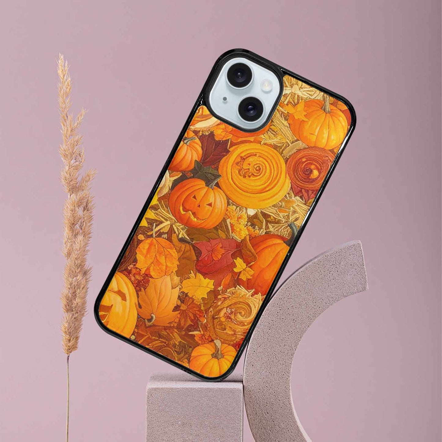 iPhone 15 Plus Case — Autumn Pumpkin Patch Autumn Pumpkin Patch, Custom Phone Case