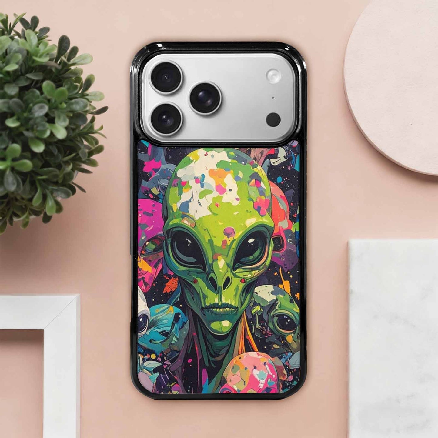 iPhone 17 Pro Max Case — Aliens Camo Aliens Alien Scifi, Custom Phone Case