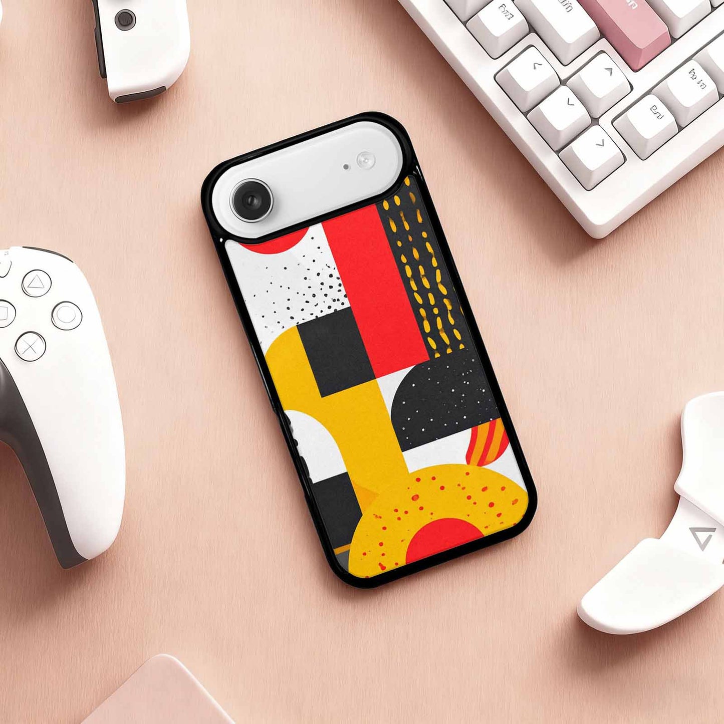 iPhone 17 Air Case — Memphis Art Pattern Retro Vintage, Custom Made Phone Cover