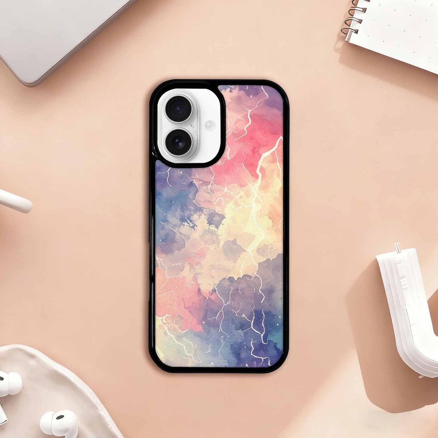 iPhone 17 Case — Vintage Spring Lightning Retro Vintage, Customized Protective Case