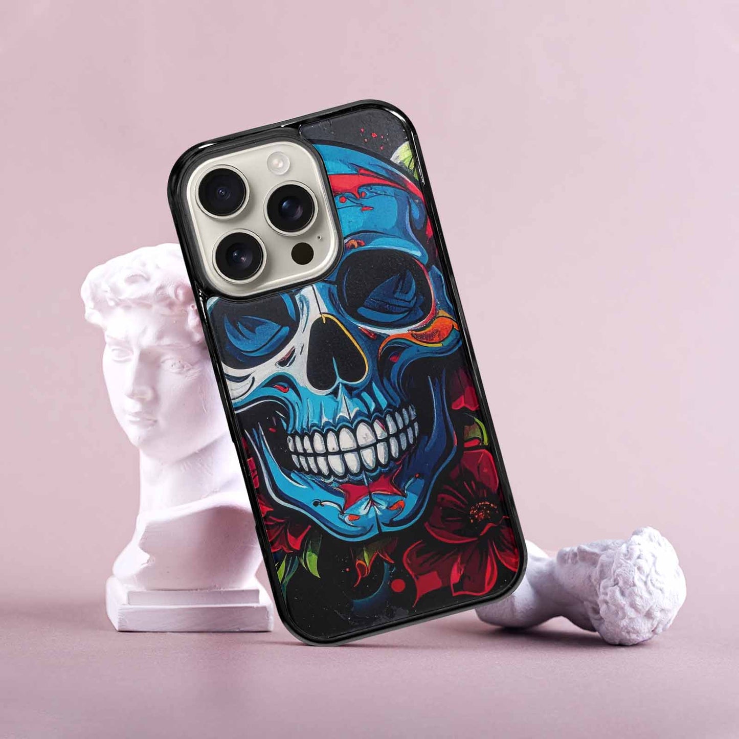 iPhone 16 Pro Case — Graffiti Skull Art Seamless Pattern Vibrant, Personalized Phone Case