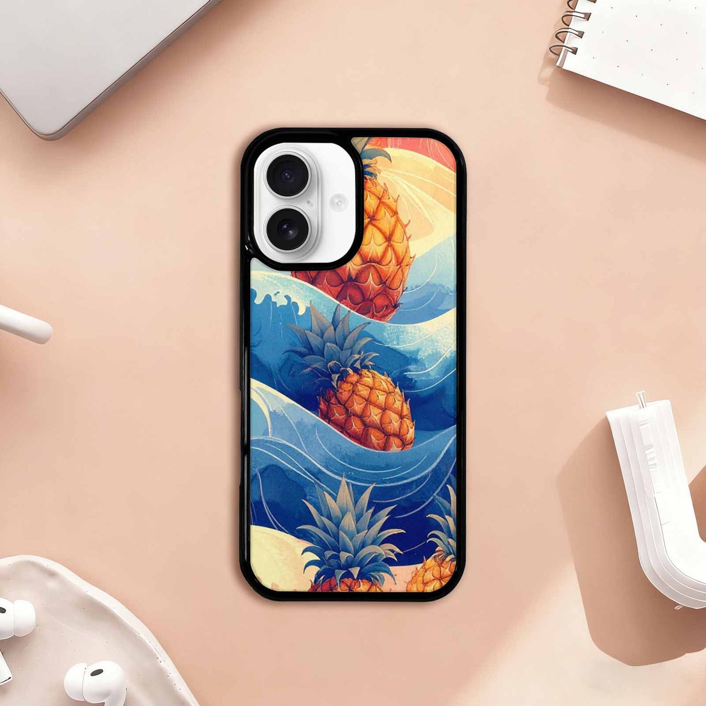 iPhone 17 Case — Hand Drawn Nautical Original Art, Custom Print Case Cover