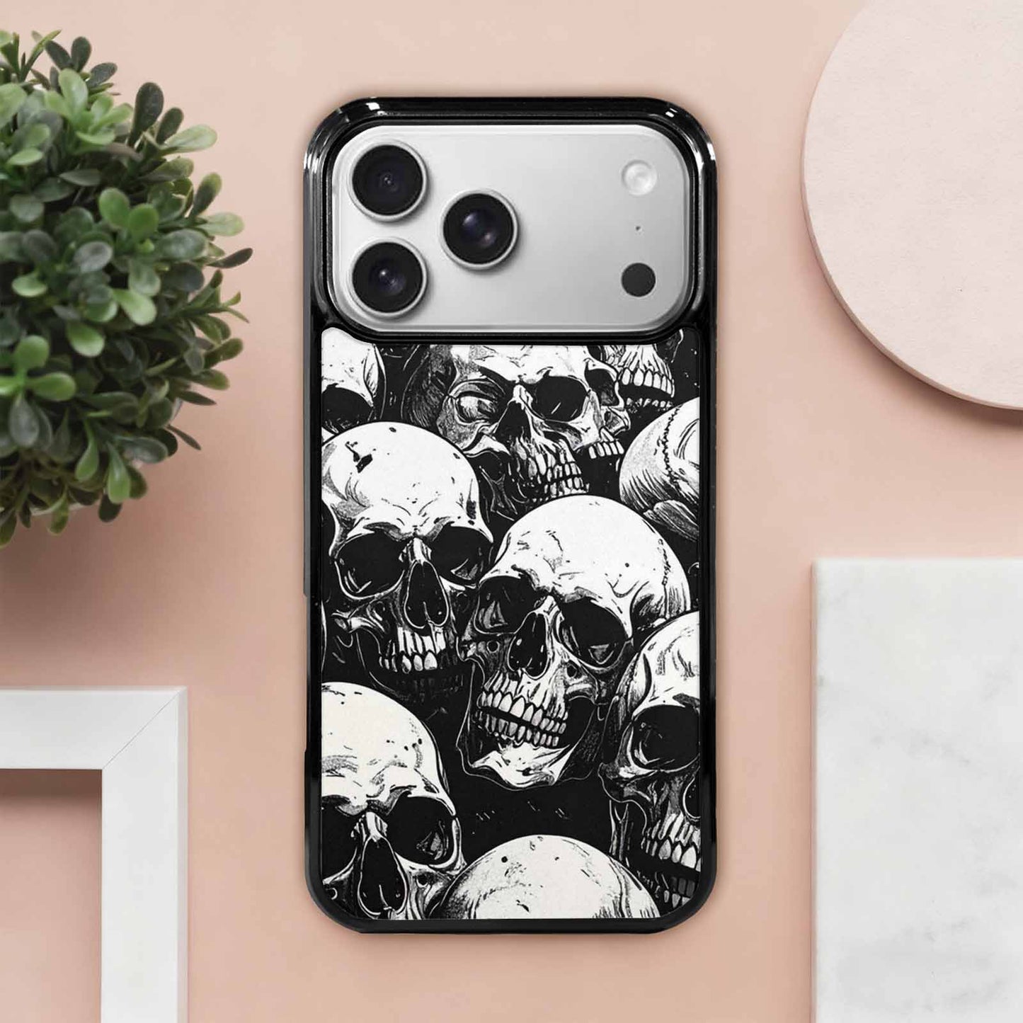 iPhone 17 Pro Max Case — Skull Dark Art Gothic Print Gothic, Personalized Phone Case