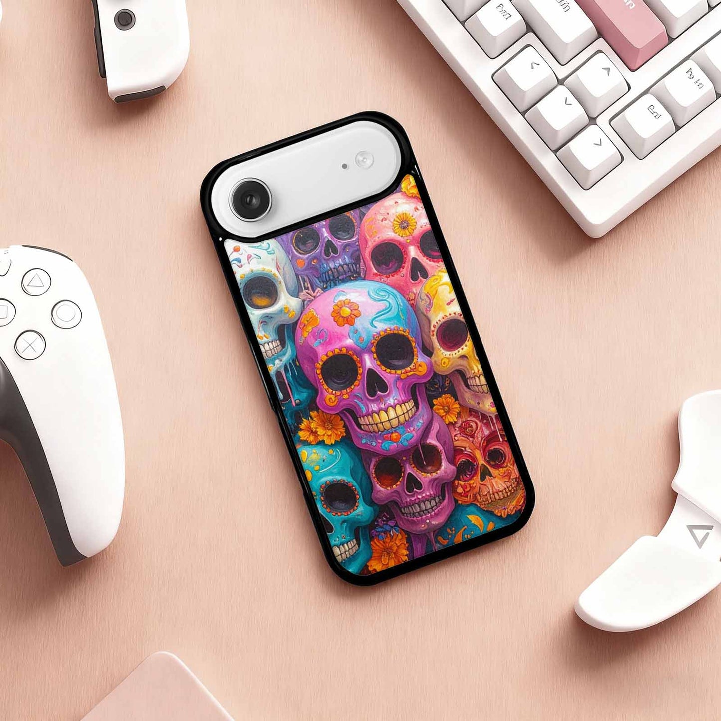 iPhone 17 Air Case — Sugar Skullsmelting Sugar Skulls Gothic Skulls, Custom Art Phone Cover