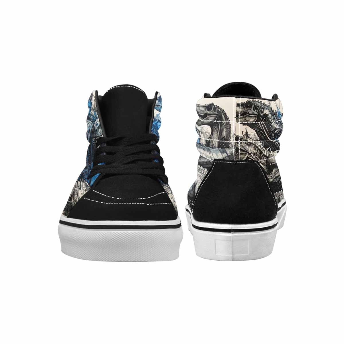MEN'S Dinosaur Burst High Top Canvas Melting Art Sneakers