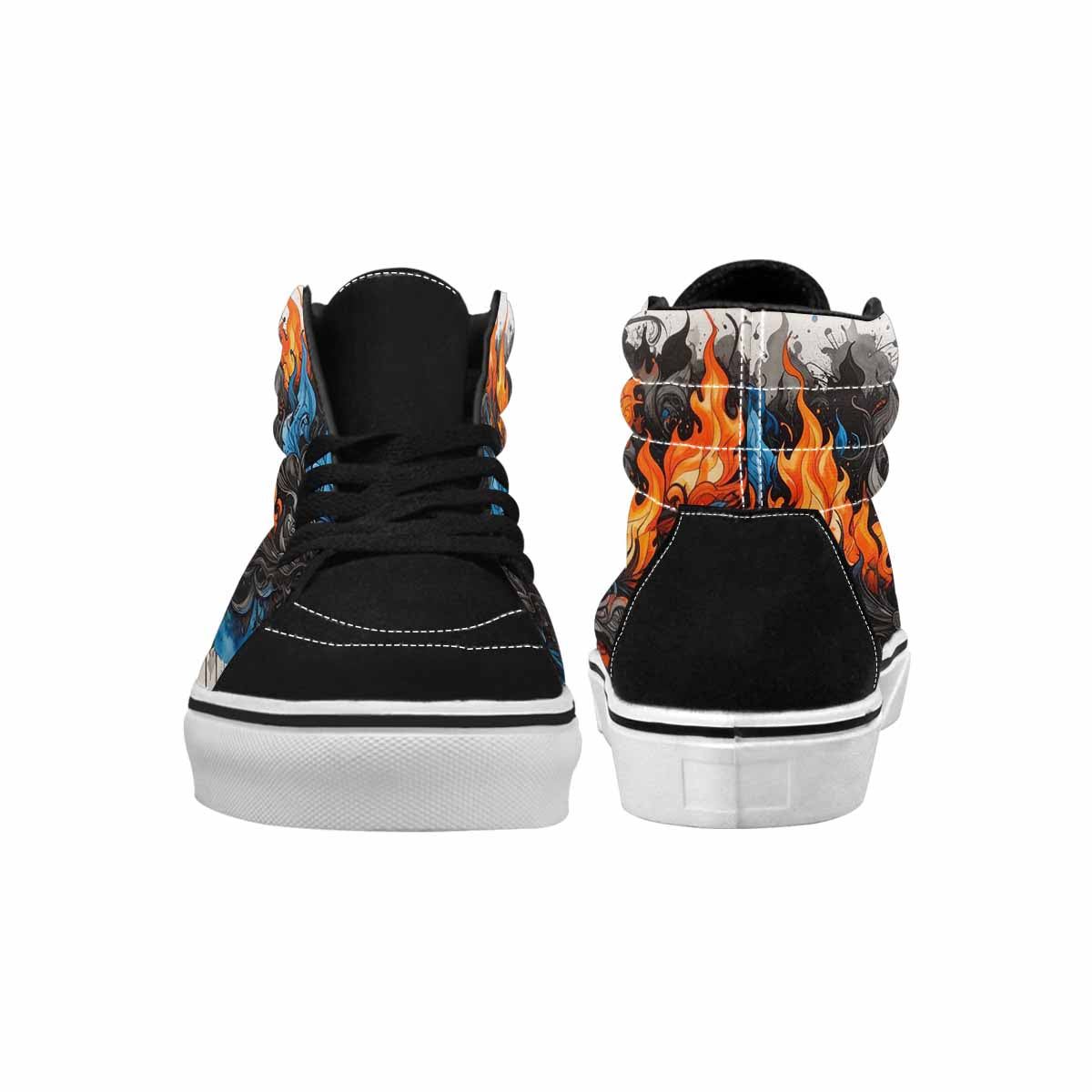 MEN'S Flame Burst High Top Canvas Aesthetic Shoes