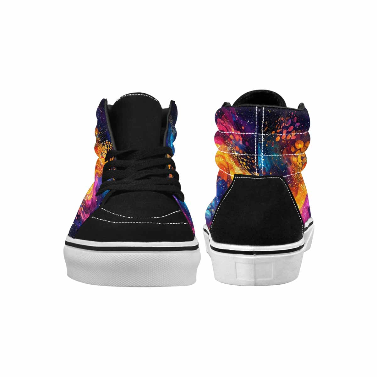 MEN'S Galaxy Snake Print High Top Canvas Dreamcore Custom Shoes