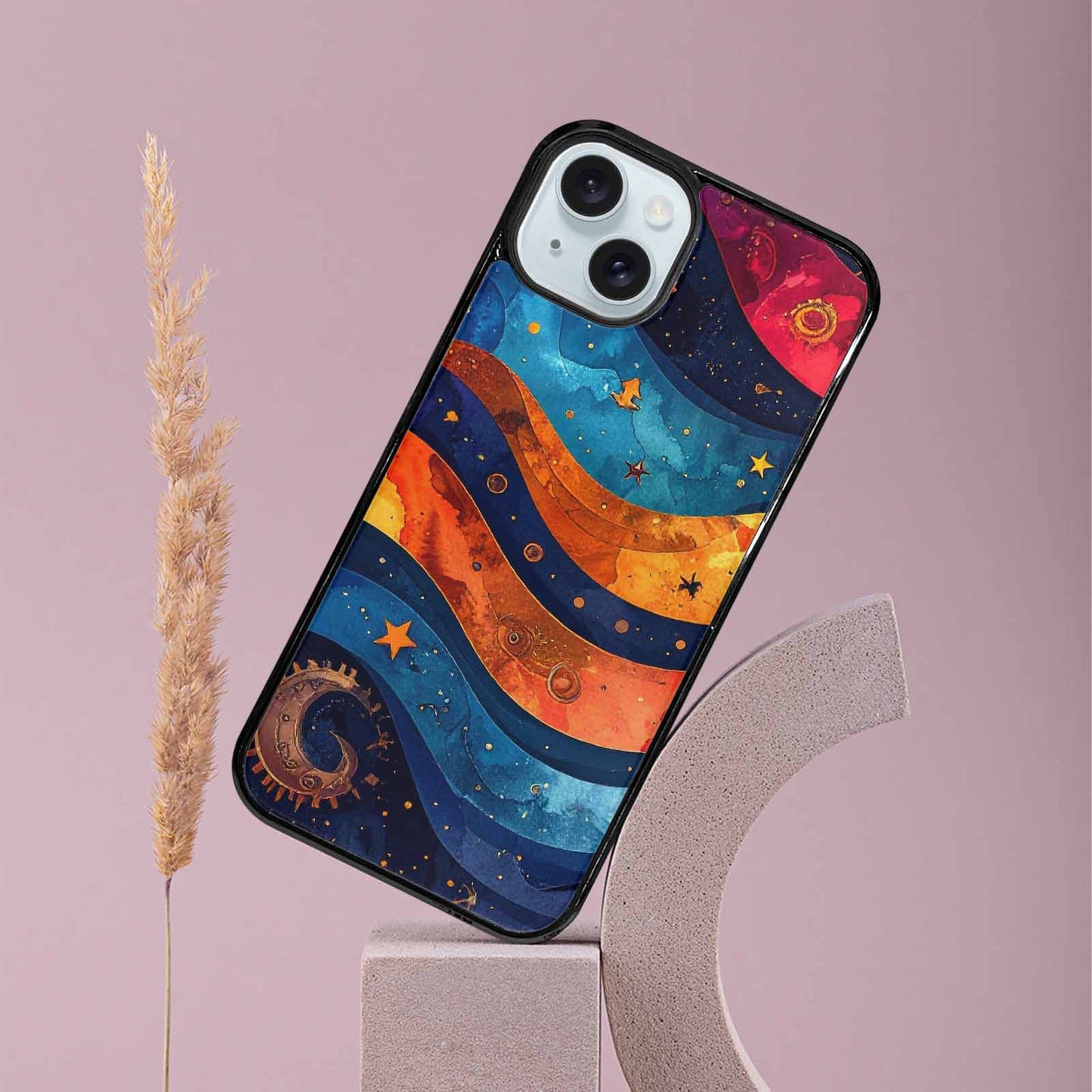 iPhone 15 Plus Case — Steampunk Galaxy, Custom Designed Case Cover
