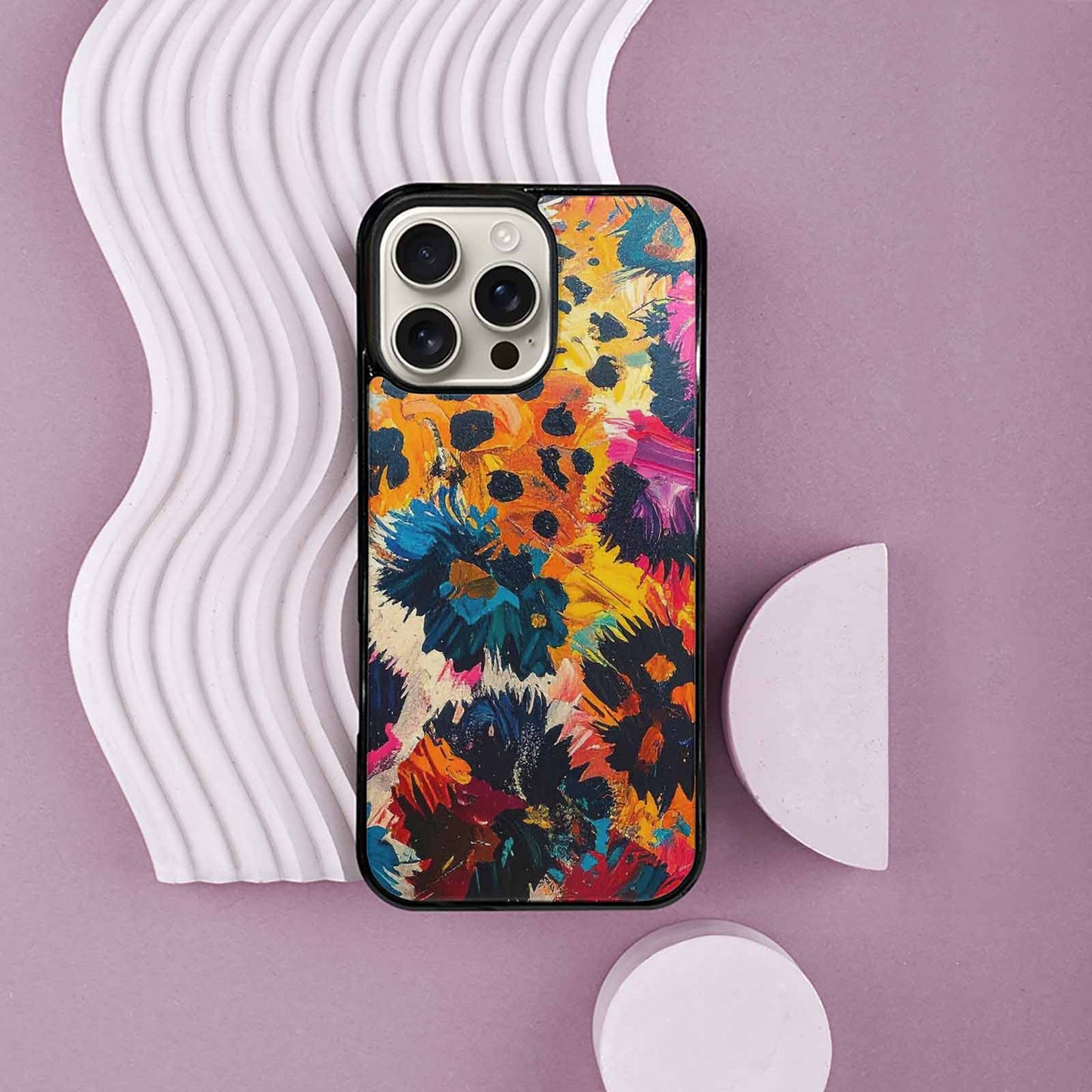 iPhone 16 Pro Max Case — Full Color Vibrant Animal Print Animal, Custom Phone Case
