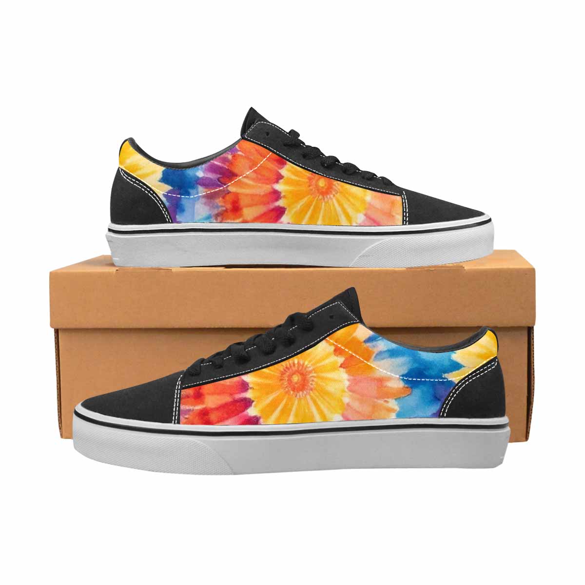 MEN'S Tie Dye Swirl Canvas Lace-Up Dreamcore Sneakers